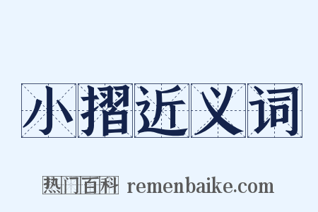 小摺近义词是什么意思的图片